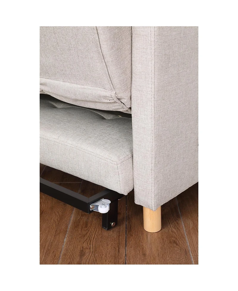 Streamdale Furniture Convertible Sleeper Sofa Chair Bed with Pillow