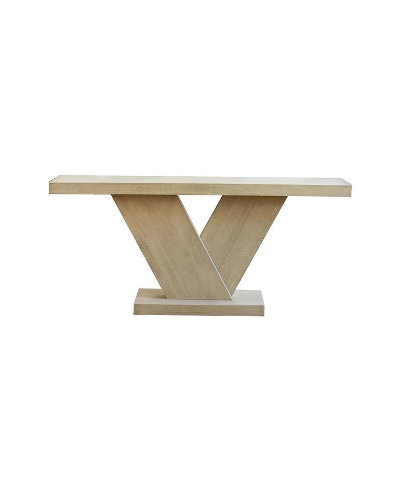 Streamdale Furniture Modern X-Leg Console Table with Solid Wood Veneer