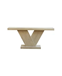 Streamdale Furniture Modern X-Leg Console Table with Solid Wood Veneer