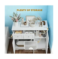 Zeus & Ruta 39"×18"×31.5" Cat Litter Box Enclosure with Drawers