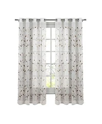 Creative Home Ideas Wavy Leaves Sheer Window Curtains