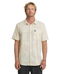 Quiksilver Men's Aruba Palm Stretch Short-Sleeve Shirt