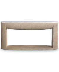 Bernhardt 32" Loggia Travertine Console Table