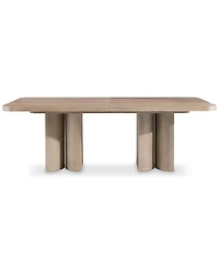 Bernhardt 9-Pc. Wood Loggia Rectangle Table and Upholstered Arm Chairs Dining Set