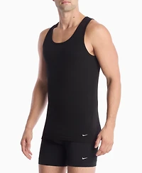 Nike Men's Essential Stretch Ribbed Tank Undershirts, 2-Pack
