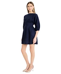 Luxely Women's Dolman-Sleeve Boat Neck Mini Dress