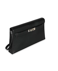 Pre-Owned Hermes Black Chevre Chamkila Kelly Elan Phw