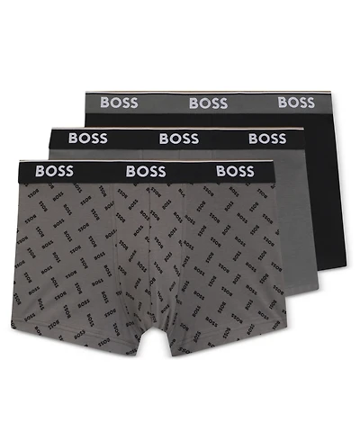 Hugo Boss Men's Power Trunk Underwear, 3-Pack Set
