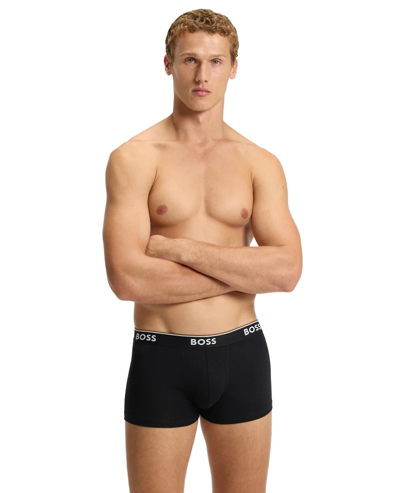 Hugo Boss Men's Power Trunk-Style Underwear, 3-Pack Set