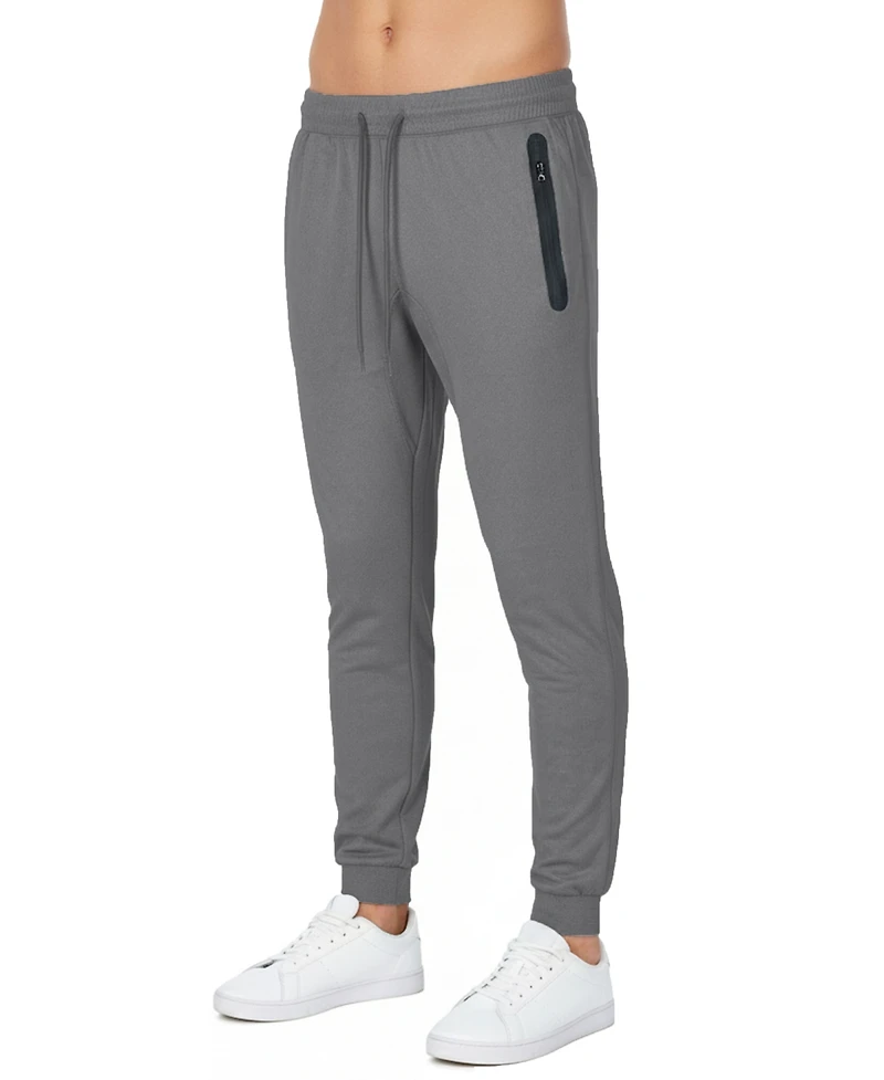 Blu Rock Men's Slim-Fit Tech Joggers Zipper Pockets Sweatpants
