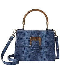 Brahmin Hallie Small Leather Satchel Bag