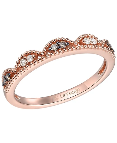 Le Vian Chocolate Diamond (0.07 ct. t.w.) & Nude Diamond (0.04 ct. t.w.) Ring in 14k Strawberry Gold