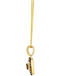 Le Vian Nude Diamond (1/5 ct. t.w.) & Chocolate Diamond (2/5 ct. t.w.) Pendant Necklace in 14k Honey Gold