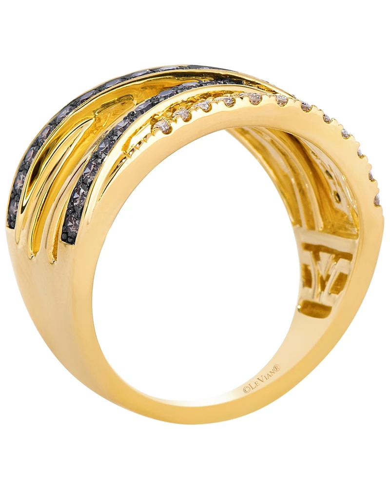 Le Vian Chocolate Diamond (0.62 ct. t.w.) & Nude Diamond (0.35 ct. t.w.) Ring in 14k Honey Gold