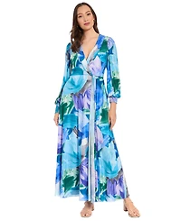 London Times Petite Printed Maxi Dress
