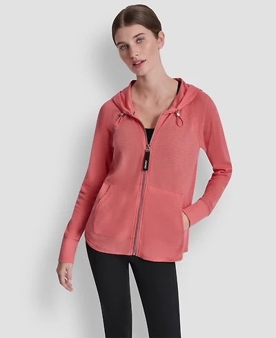 Dkny Women's Sport Zip-Front Hoodie Jacket