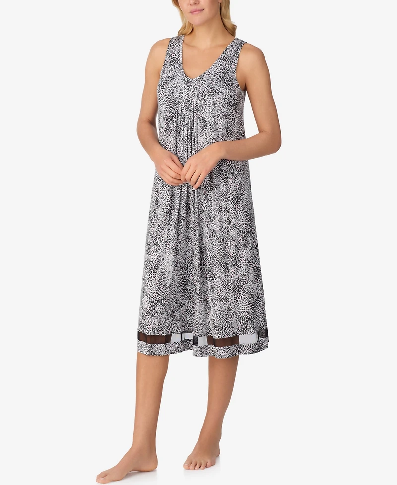 Ellen Tracy Women's Printed Sleeveless Nightgown