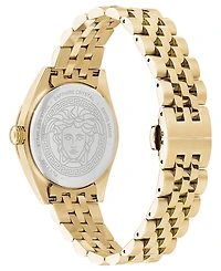 Versace Women's V-Code Gold Stainless Steel Bracelet Watch, 36mm
