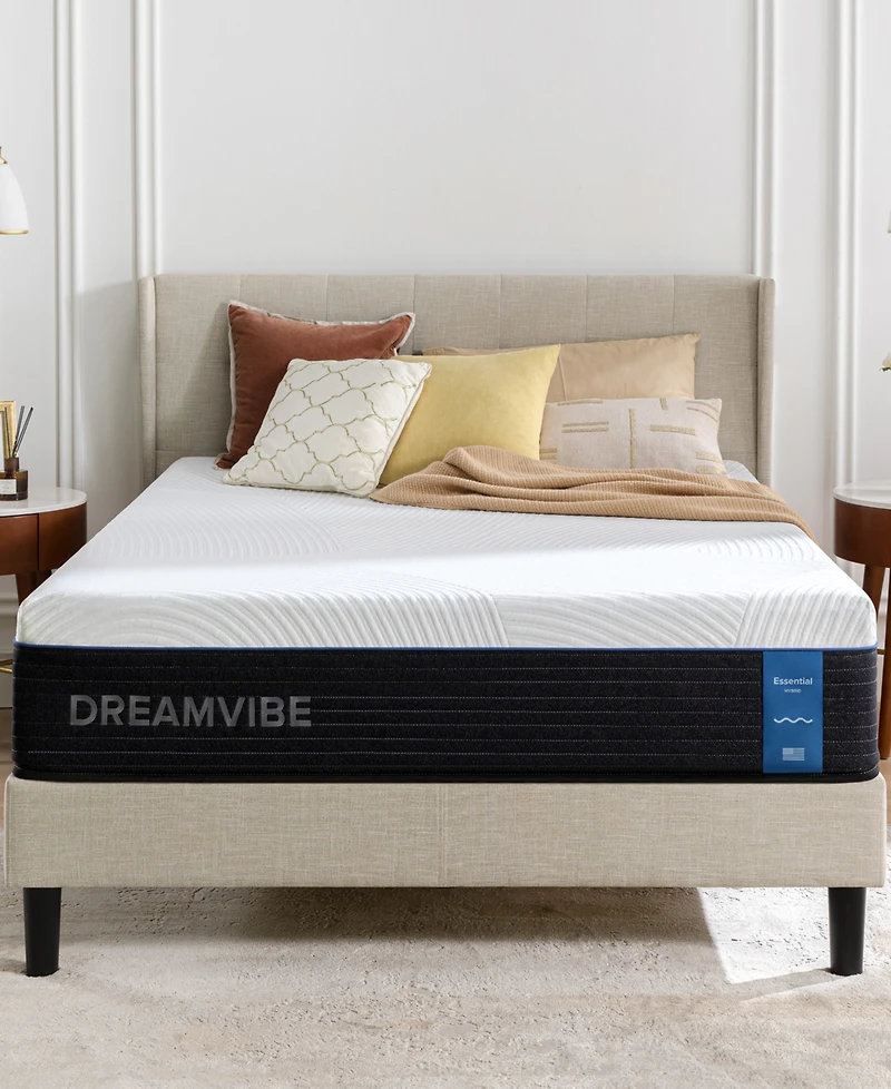 Zinus DreamVibe Essential 12" Hybrid Medium Plush Tight Top Mattress in a Box, Queen