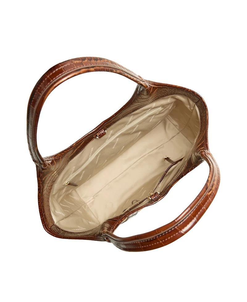 Brahmin Iona Raffia Extra Large Leather Tote Bag