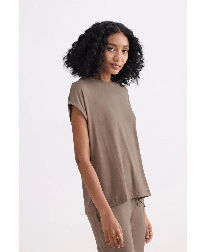 Reistor Women's Relaxed Tee Earth Grey