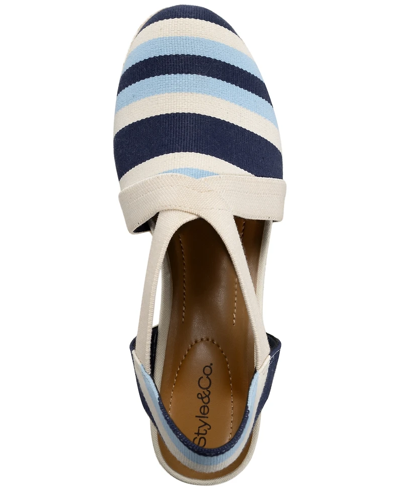 Style & Co Women's Siennaa Closed Toe Wedge Espadrilles, Macy's Exclusive