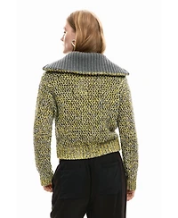 Desigual Women's Zipper Knit Sweater