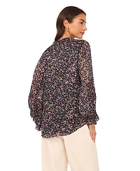 Vince Camuto Women's Printed 3/4-Sleeve Top