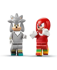 Lego Sonic the Hedgehog Silver's Car vs. Knuckles' Monster Truck Building Toy 77118, 378 Pieces