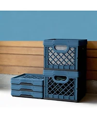 Yigii 25L Collapsible Storage Bins - Stackable, Durable, Lightweight