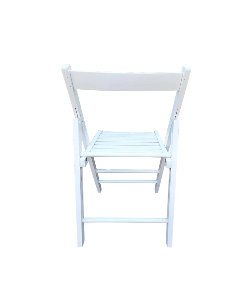 Streamdale Furniture Folding Chair-2 Set, Foldable Style -White