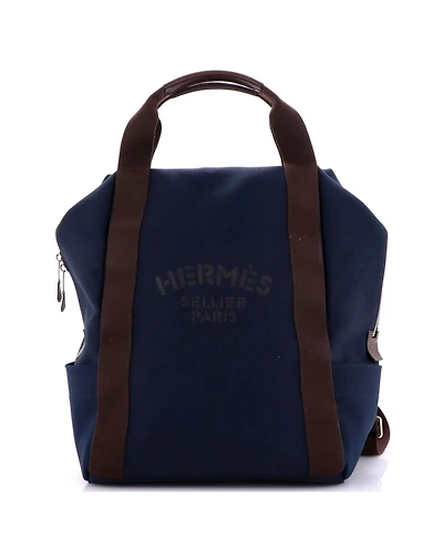 Pre-Owned HERMES Sac De Pansage Groom Backpack Canvas