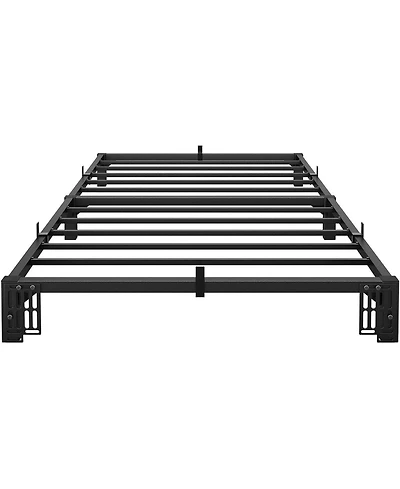 gaomon Heavy-Duty Black Metal Bed Frame - Ultra-Strong Load-Bearing Platform Bed, No Need for Additional Box, Comes with Elevated Storage Space