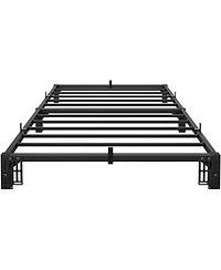 gaomon Heavy-Duty Black Metal Bed Frame - Ultra-Strong Load-Bearing Platform Bed, No Need for Additional Box, Comes with Elevated Storage Space