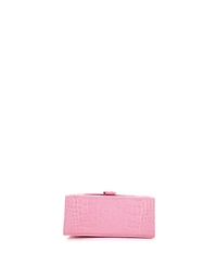 Pre-Owned Balenciaga Small Hourglass Top Handle Bag Embossed Leather