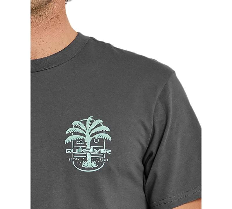 Quiksilver Men's Uno Palm Print Short-Sleeve T-Shirt
