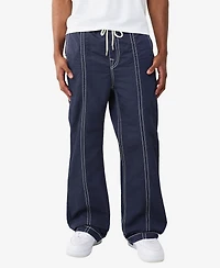True Religion Men's Vinny Ultra Baggy Big T Flap Pants