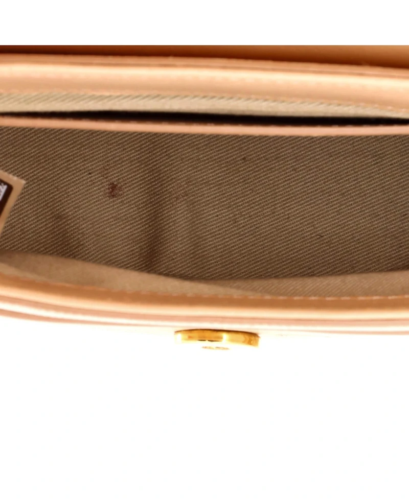 Pre-Owned Chloe Small Aby Lock Bag Embossed Leather