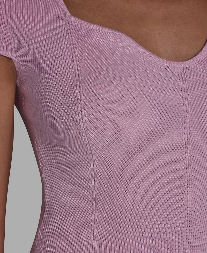 Bcbg Women's Sweetheart Neck Slim Fit Top