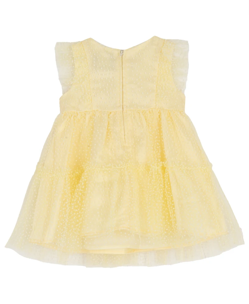 Rare Editions Baby Girls' Sleeveless Round Neck Dress