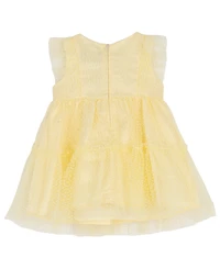 Rare Editions Baby Girls' Sleeveless Round Neck Dress