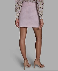Bcbg Women's Zipper & Hook-Eye Closure Textured Mini Skirt