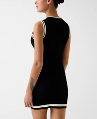 Guess Juniors' Gabry Crewneck Sleeveless Sweater Dress