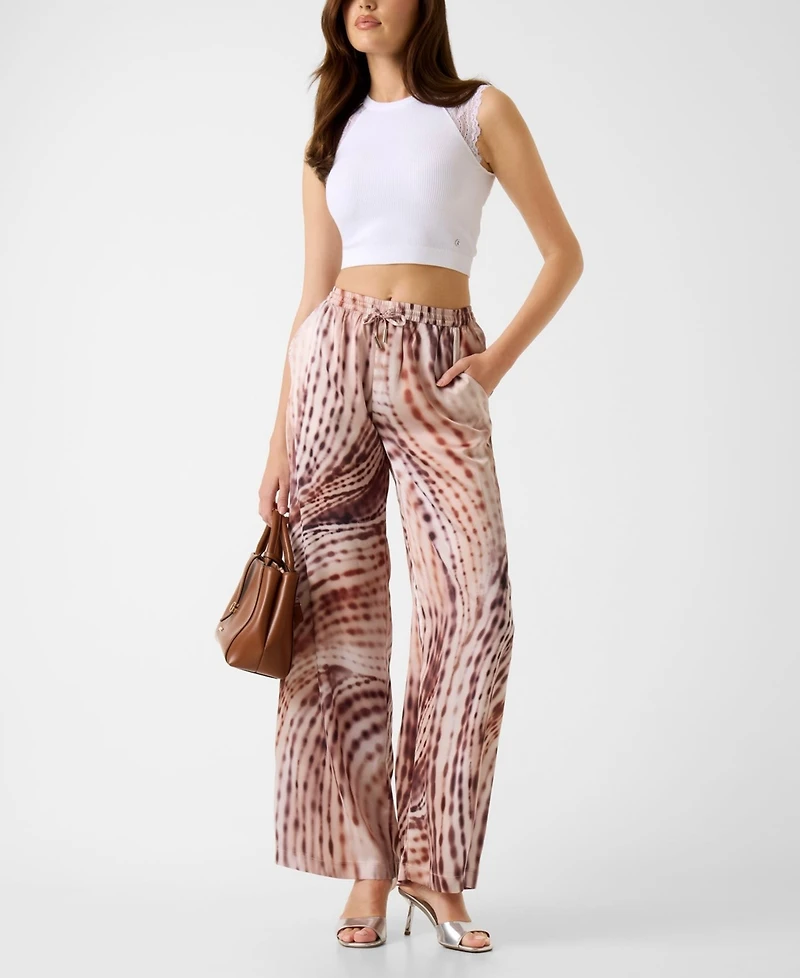 Guess Juniors' Millie Seamless Lace Sweater Crewneck Top