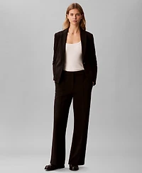 Calvin Klein Women's High Rise Wide Leg Pants