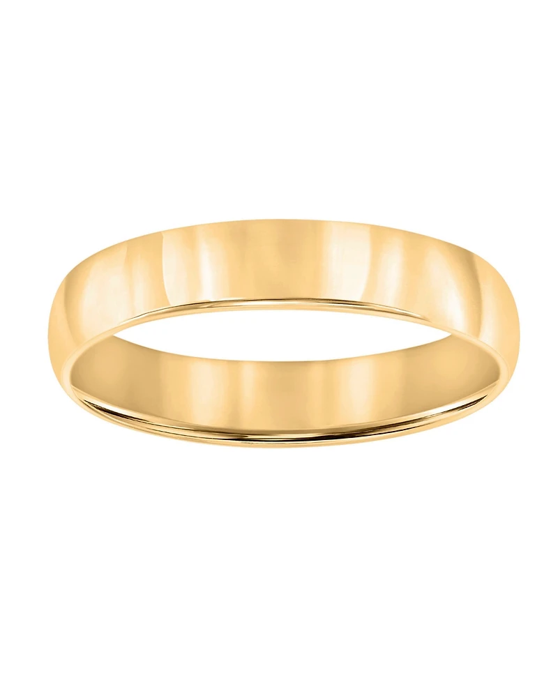 Macy's 4mm Low Dome Wedding Band Ring 10k White Gold (Also Yellow Gold)