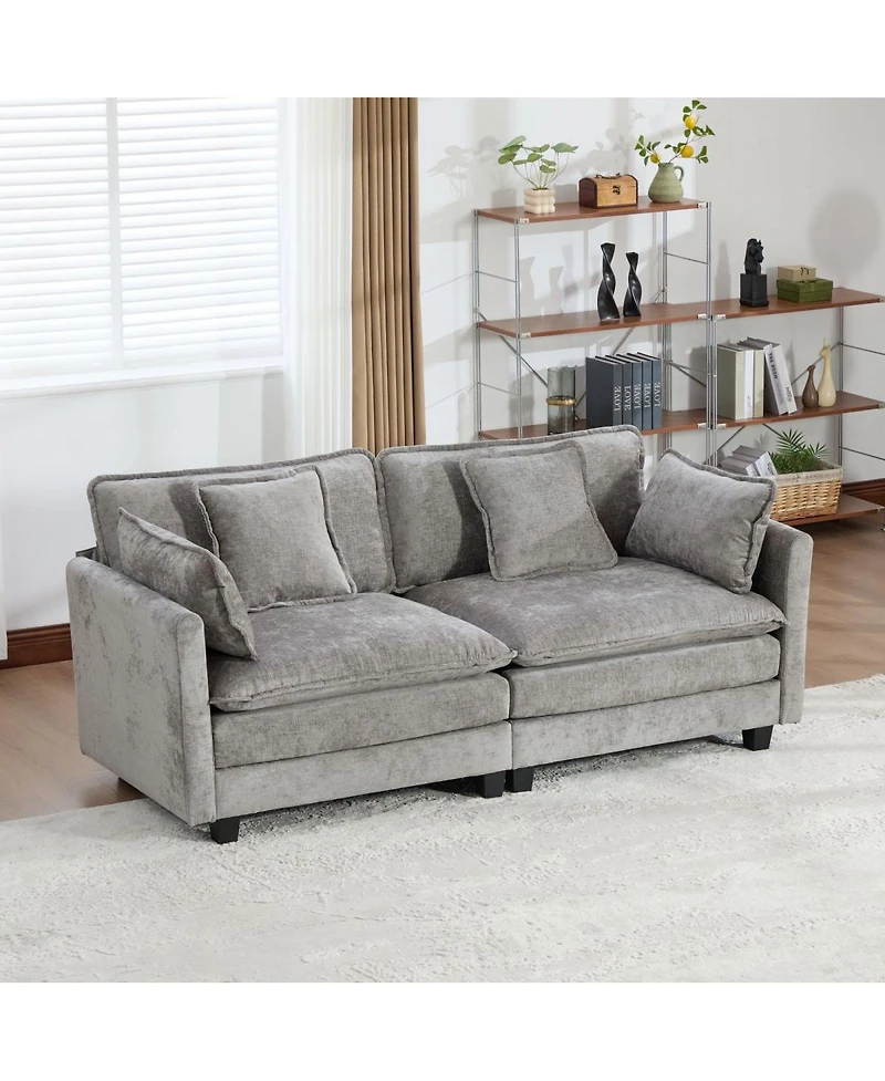 Streamdale Furniture Cloud Couch: Skin-Friendly Chenille, Cloud-Like Comfort, Modular Design