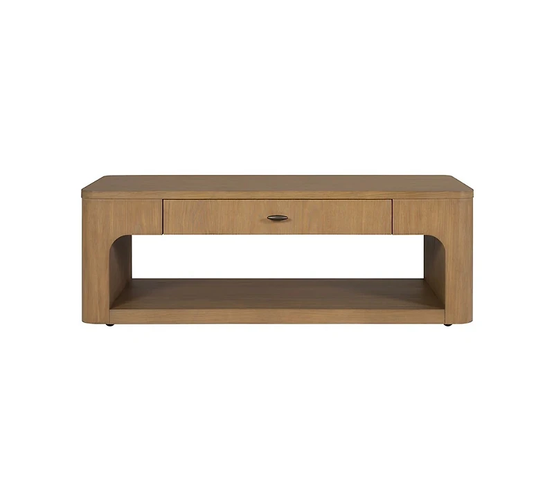 Nordic 52" Wood Rectangular Coffee Table
