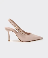Berness Candes Microfiber Suede Slingback Pumps