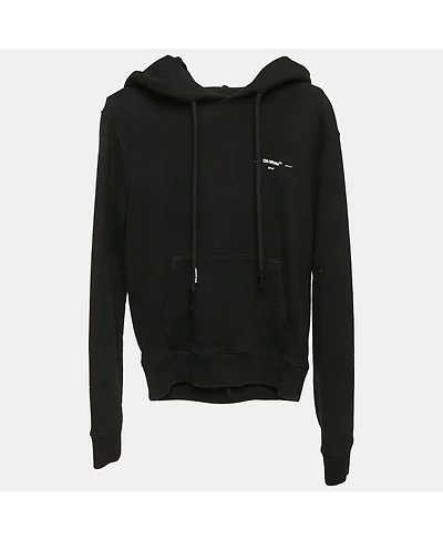 Pre-Owned Off-White Men's Cotton Knit Arrow Applique Hoodie